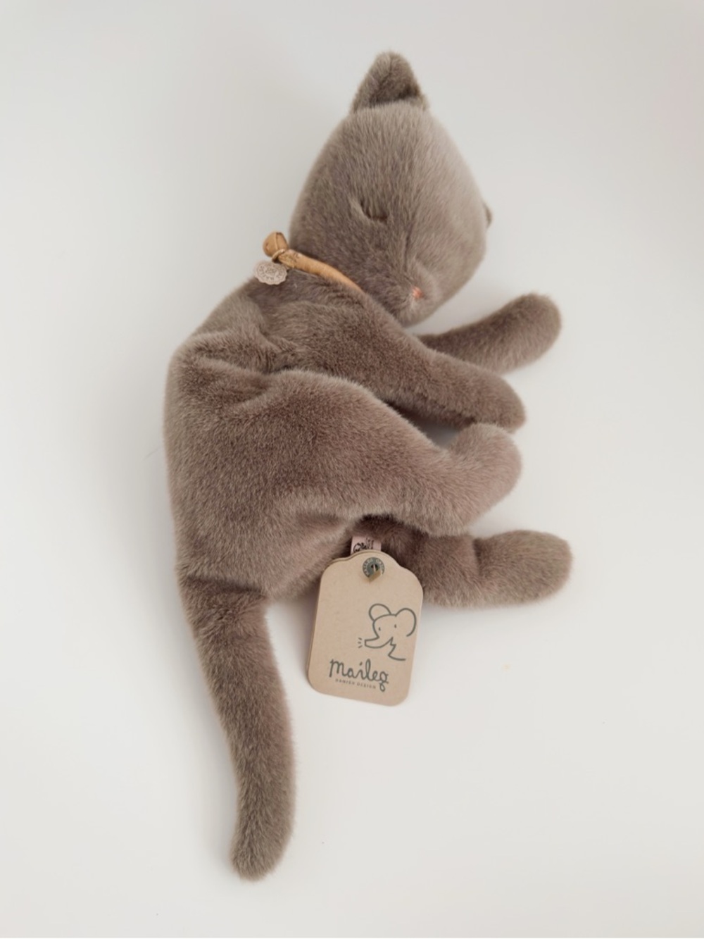 NWT Maileg Sleeping Kitten Plush Medium Grey, Soft Toy, Collectible Kids Gift - Picture 15 of 16